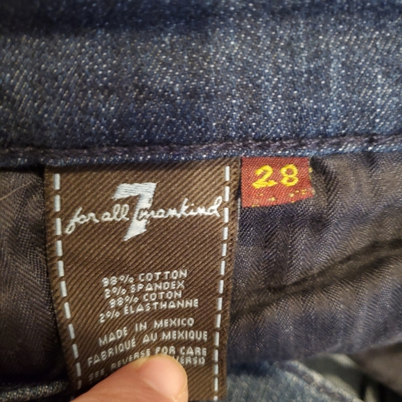 7 For All Man Kind Boot Leg Jeans - Picture 2 of 2